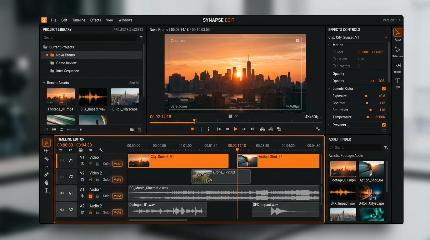 Creative & Video Editor Mockup